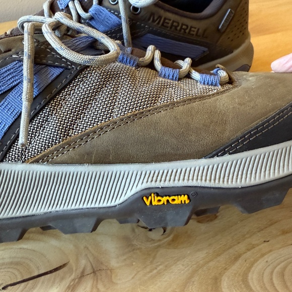 MERRELL ZION HIKING SHOE LEATHER MESH UPPER BREATHABLE LACE UP RUBBER TOE CAP 9 - Picture 8 of 12